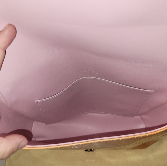 VGUC Louis Vuitton LV Monogram Vernis Thompson Street Shoulder Bag Yellow - Picture 9 of 12